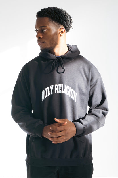 PRAYER DEFEATS PANIC HOODIE | BLACK / WHITE