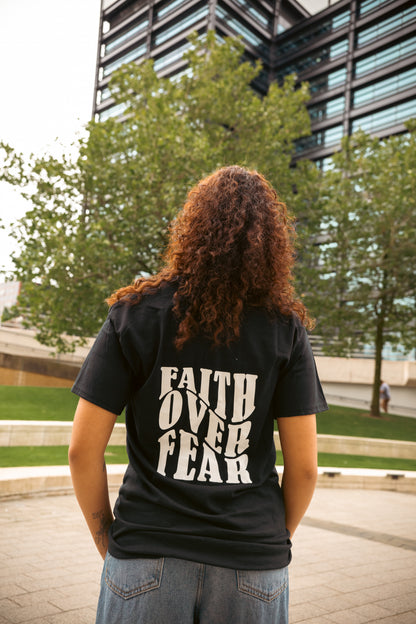 FAITH OVER FEAR TEE | BLACK / WHITE