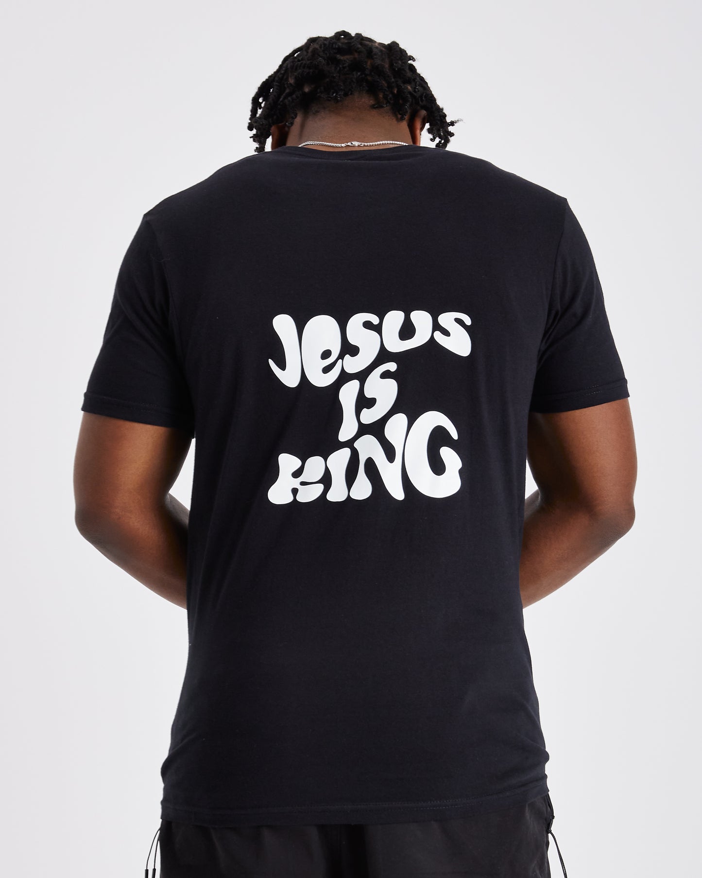 JESUS IS KING TEE | BLACK / WHITE