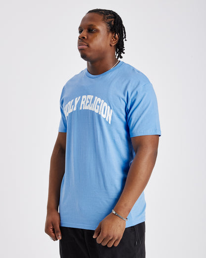 FAITH OVER FEAR TEE | SKY BLUE / WHITE