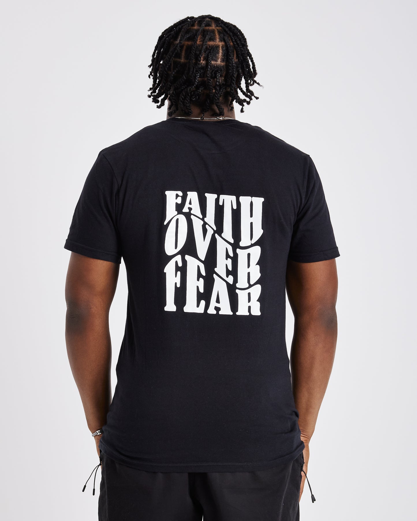 FAITH OVER FEAR TEE | BLACK / WHITE